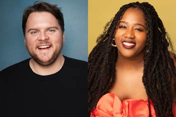 broadway.com<br>russell daniels and aneesa folds, notable non-redheads, to star in parent trap parody ginger twinsies